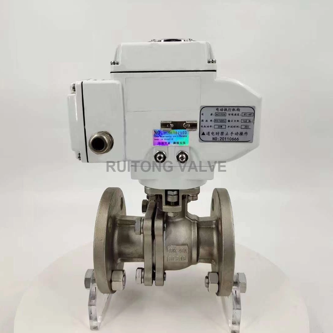 Electric Actuator Flanged Ball Valve