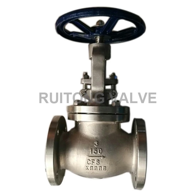 150LB SS304 4 Inch Globe Valve