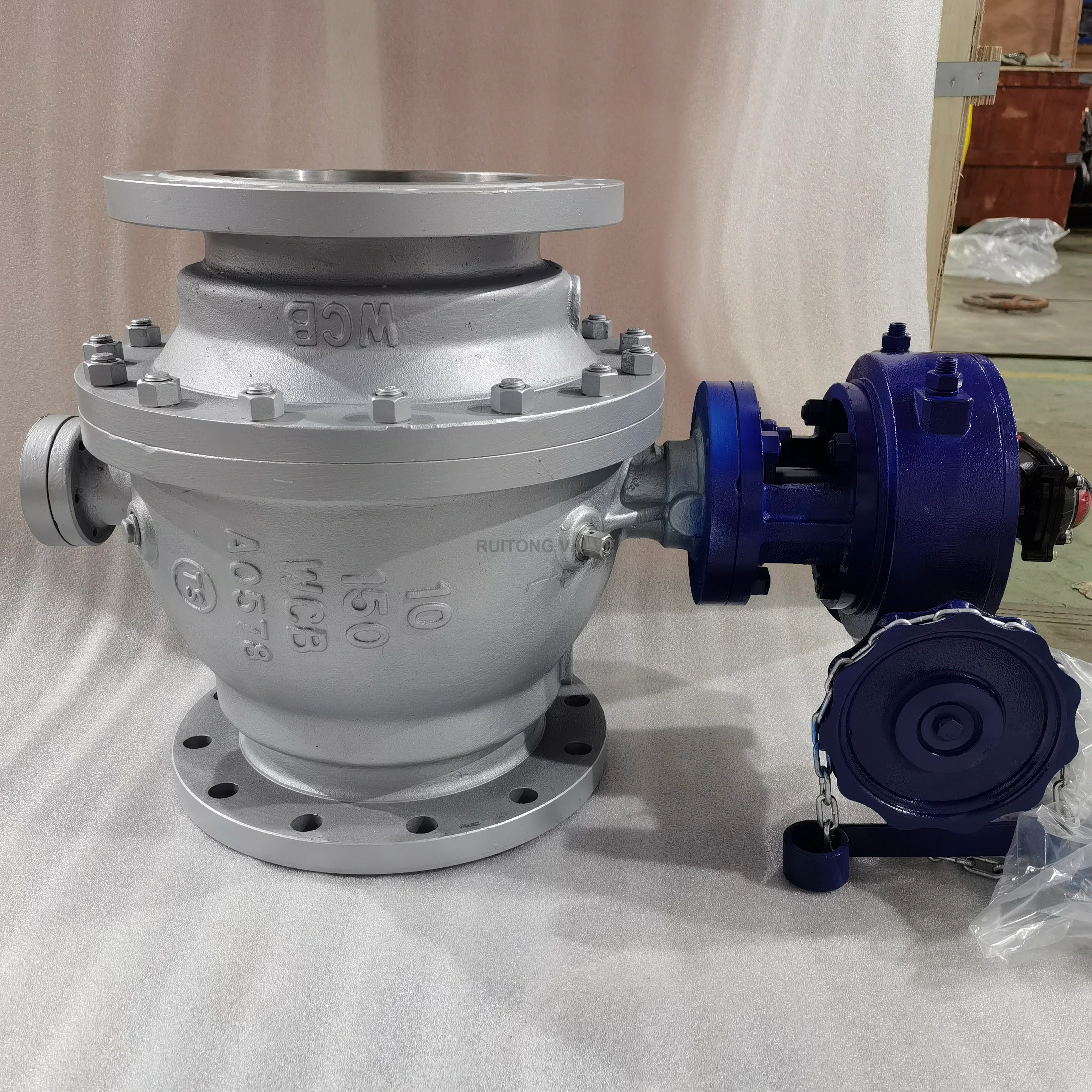 Class150 Trunnion Mounted WCB Flanged Ball Valve