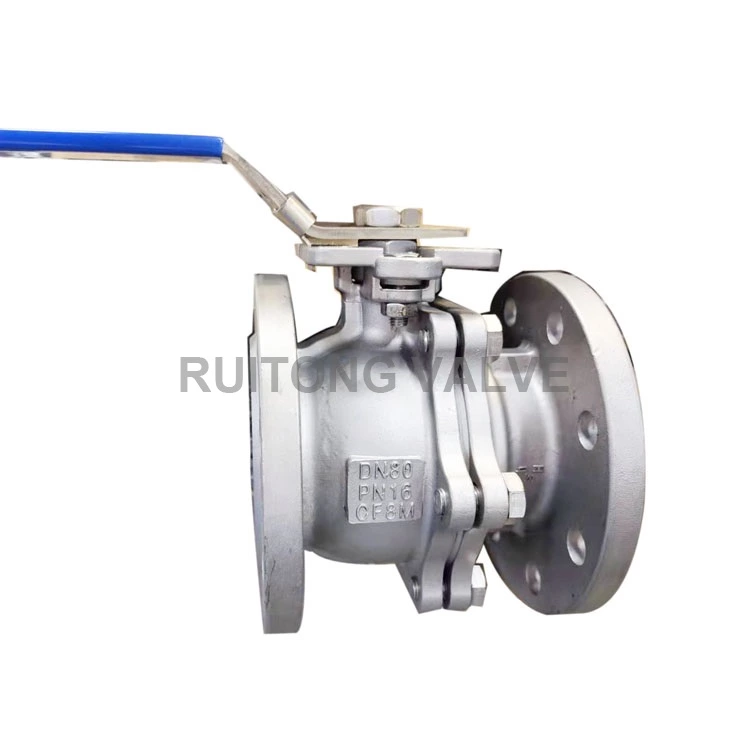 DIN DN80 Ball Valve With High Mounting Pad