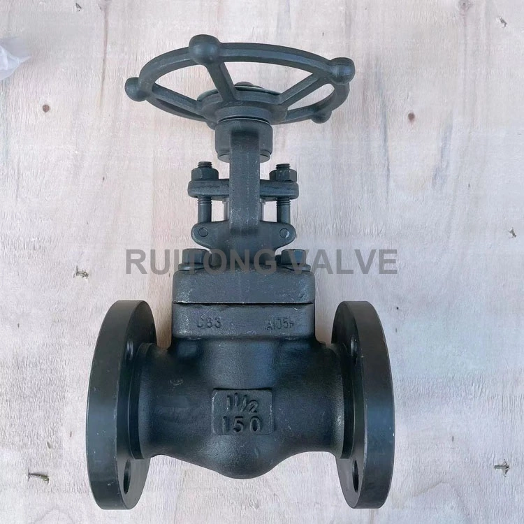 Class150 Forged Steel Integrated Flanged 1 1/2 Inch Gate Valve